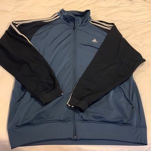 Vintage 90’s Adidas Zip Up Jacket Windbreaker Sports Soccer Jacket Mens Size XL